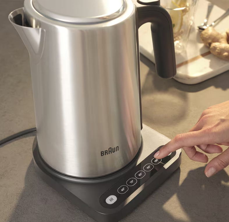 Braun Wasserkocher Identity 1,7 Liter Edelstahl