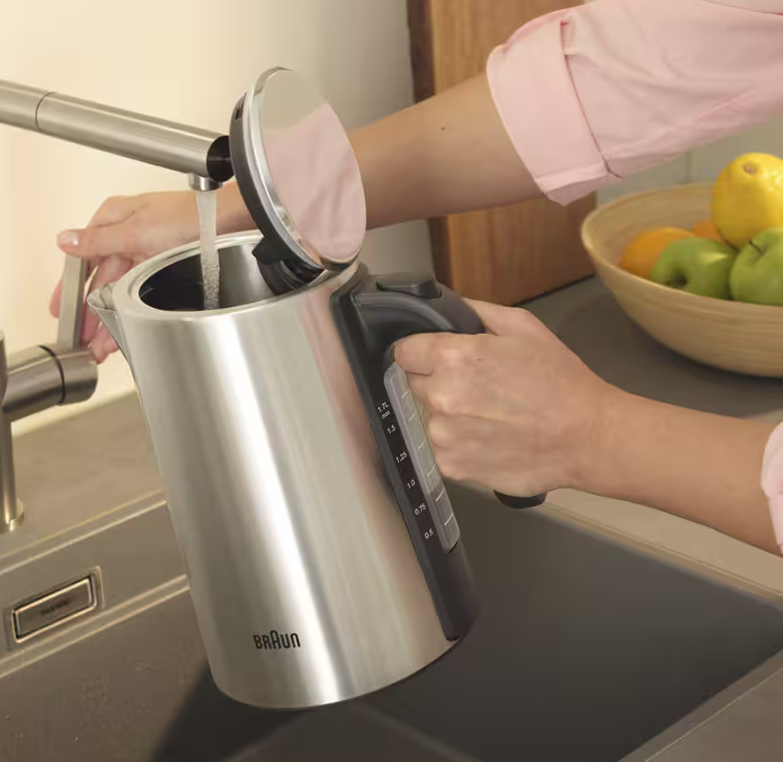 Braun Wasserkocher Identity 1,7 Liter Edelstahl