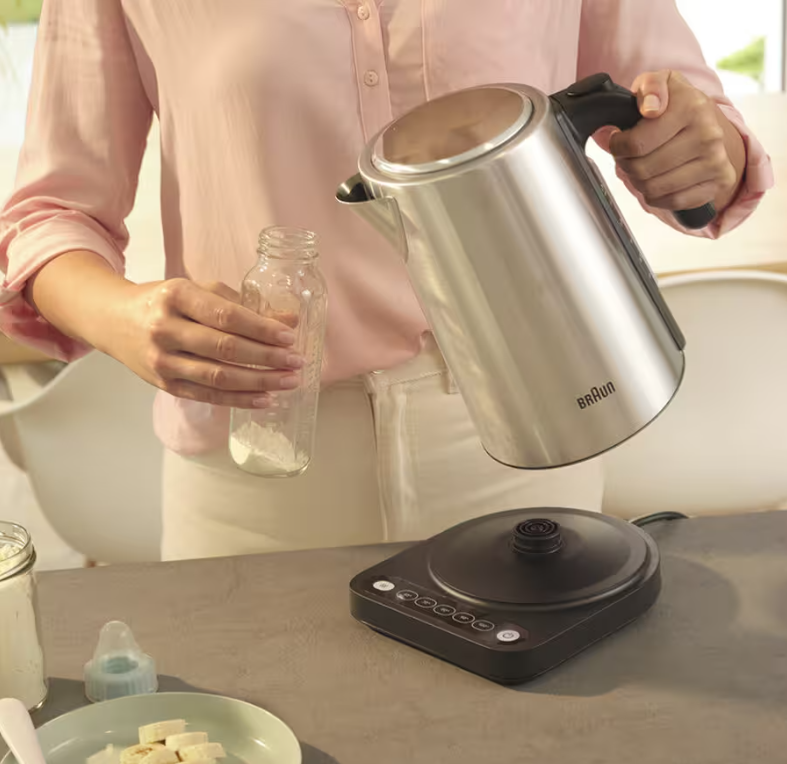 Braun Wasserkocher Identity 1,7 Liter Edelstahl