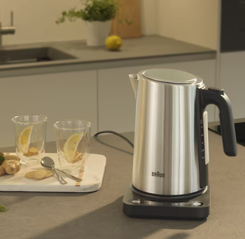 Braun Wasserkocher Identity 1,7 Liter Edelstahl
