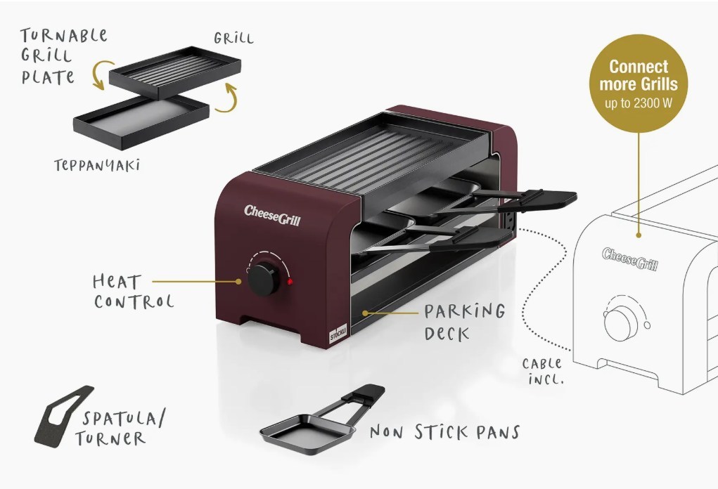 Stöckli CheeseGrill 2 Connect Merlot Red