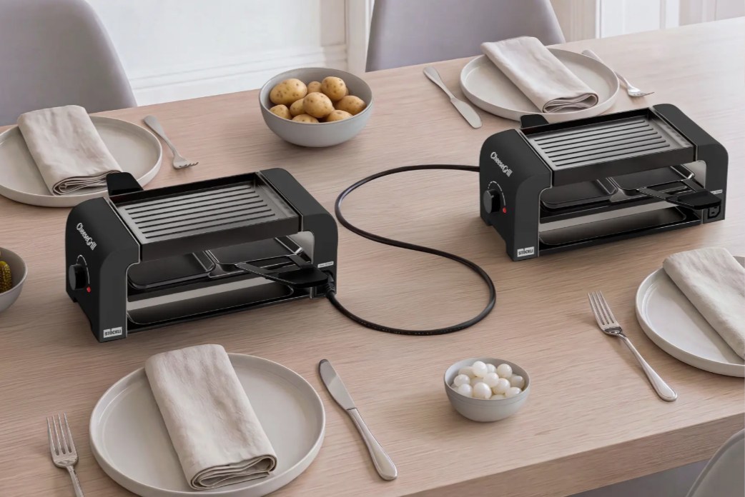 Stöckli CheeseGrill 2 Connect Set Black Schwarz