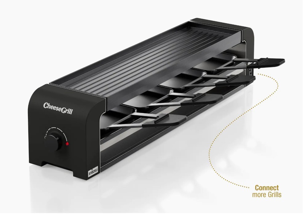 Stöckli CheeseGrill 4 Connect Black Schwarz
