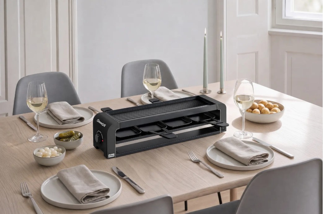 Stöckli CheeseGrill 4 Connect Black Schwarz