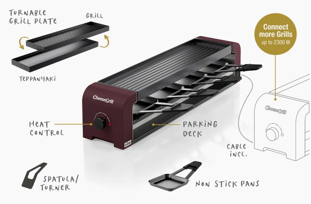 Stöckli CheeseGrill 4 Connect Merlot Red
