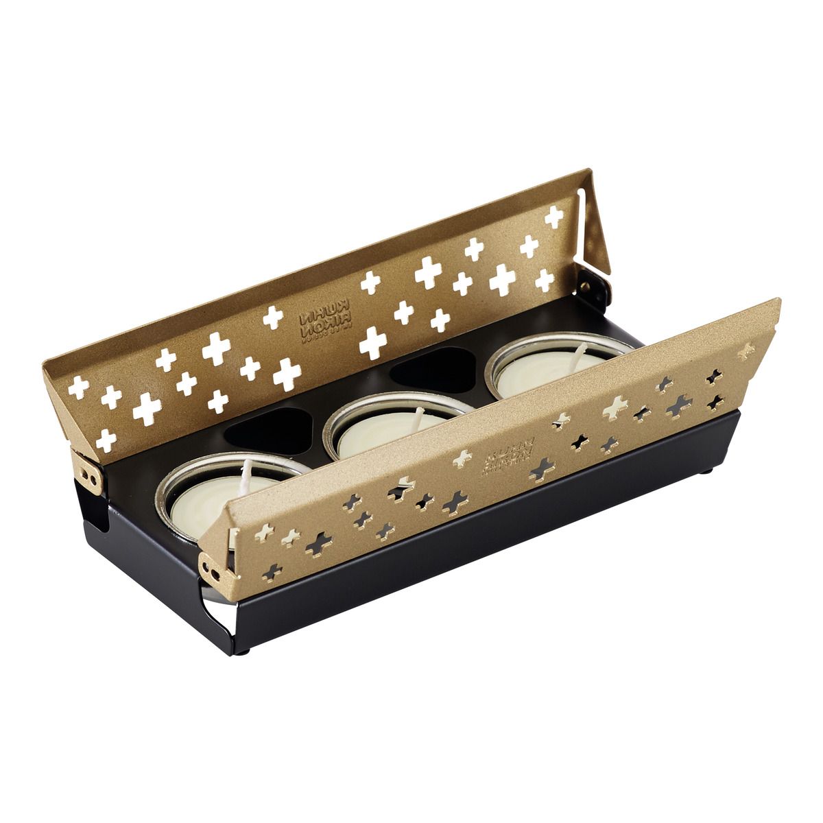 Kuhn Rikon Mini Racletteset Schweizer Kreuz gold