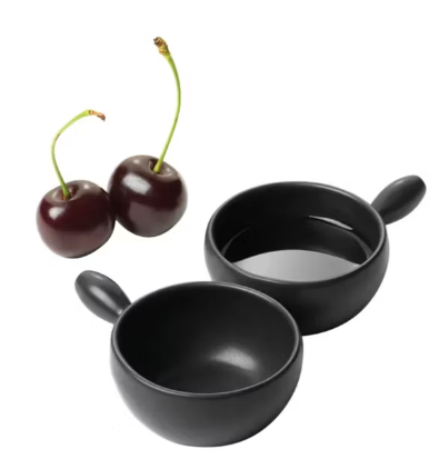 Stöckli Kirschcaquelon Tradition 2er Set, schwarz