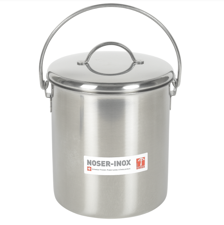 Noser-Inox Milchkessel mit Deckel Inox 3 Liter