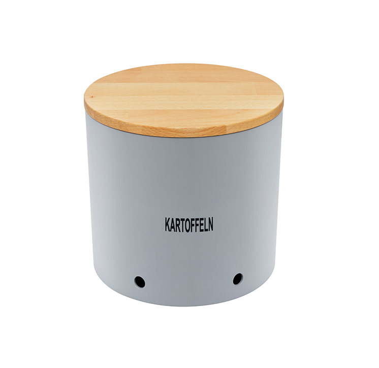 Magu Kartoffeltopf mit Holzdeckel Ø 22,5 cm silver