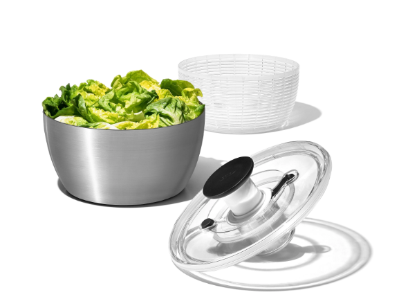 OXO Salatschleuder konisch Good Grips Steel