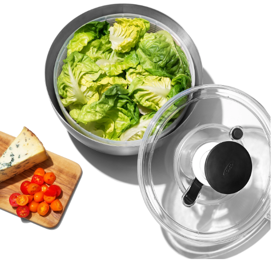 OXO Salatschleuder konisch Good Grips Steel