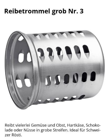 Tromco Trommelreibe-Set Alu dunkelrot mit Trommel 2, 3, 4