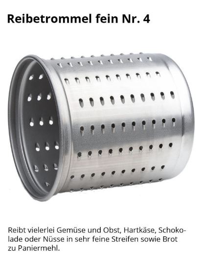 Tromco Trommelreibe-Set Alu dunkelrot mit Trommel 2, 3, 4