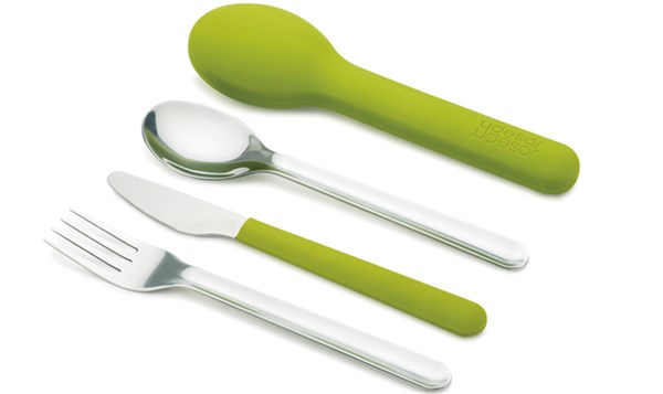 Compact Besteck Joseph Joseph, grün, mit Hülle<br>