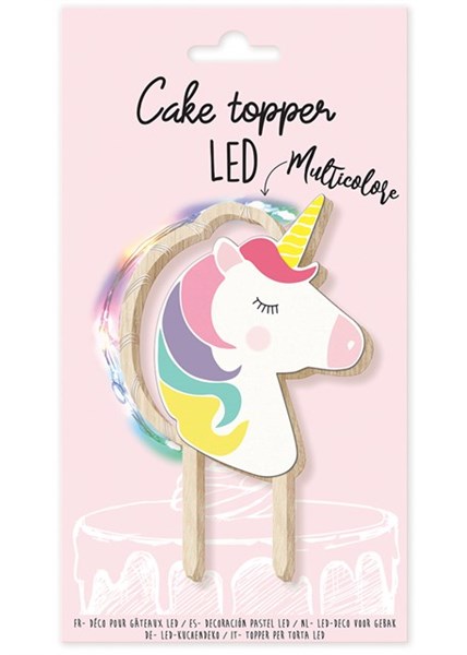 Cake topper LED Einhorn<br>
