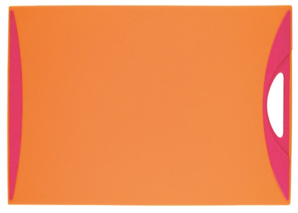 Schneidbrett orange / fuchsia 37x25,5 cm, Kleon<br>