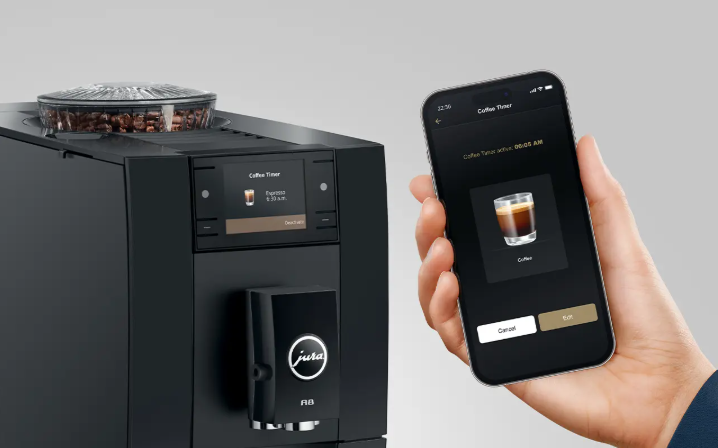 Jura Kaffeevollautomat A8 Piano Black (SA) 15737 inklusive Starterpaket Zemp AG*