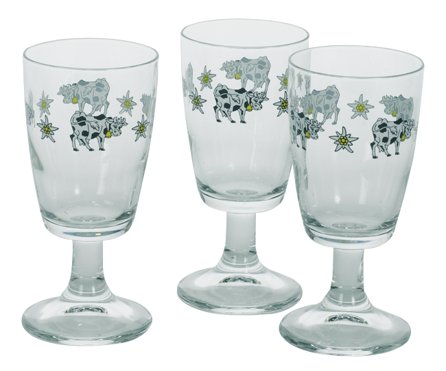 Kaffeeglas Kuh 3er Paket