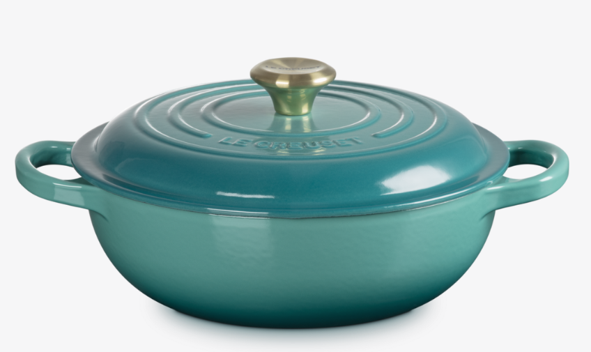 Stew Pot Signature Le Creuset rund Bleu Riviera Ø 22 cm, 2,2 Liter