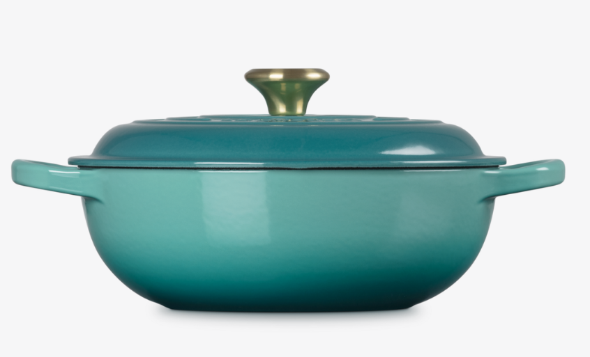 Stew Pot Signature Le Creuset rund Bleu Riviera Ø 22 cm, 2,2 Liter