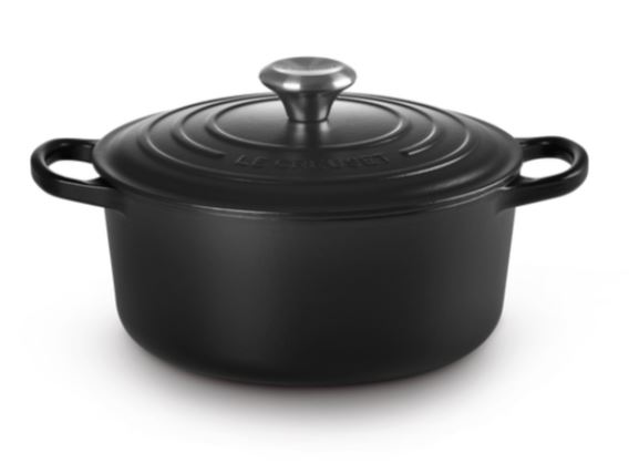 Bräter Signature Le Creuset rund schwarz 24 cm