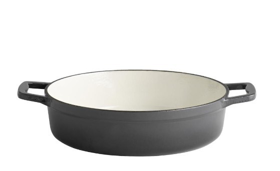 APS Bräter mit Deckel “5 Stars” schwarz, 3 Liter, Ø 28 cm