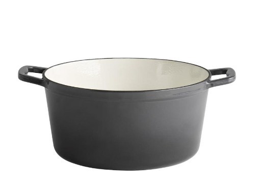 APS Bräter mit Deckel “5 Stars” anthrazit, 6 Liter, Ø 28 cm