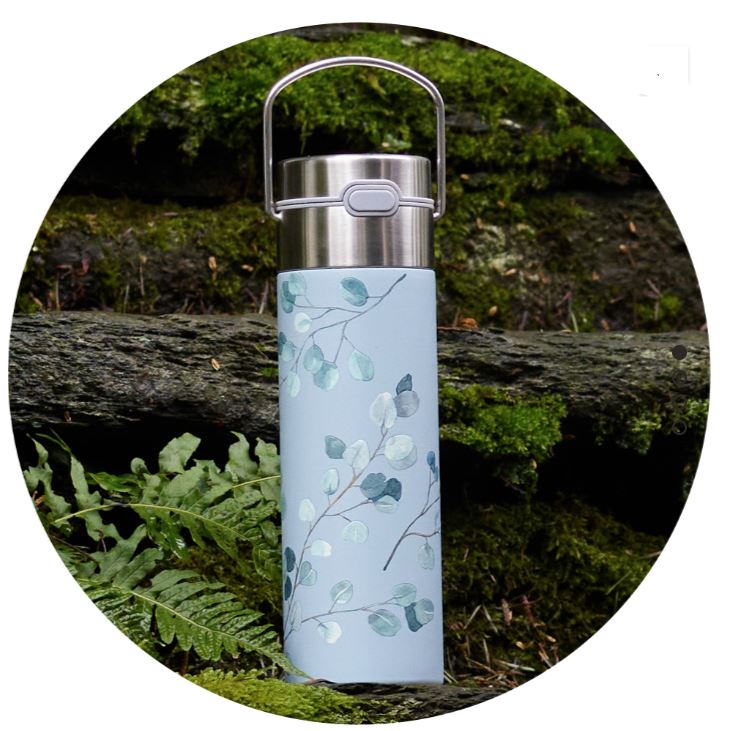 Leeza Thermotrinkflasche 0,5 Liter Eucalyptus