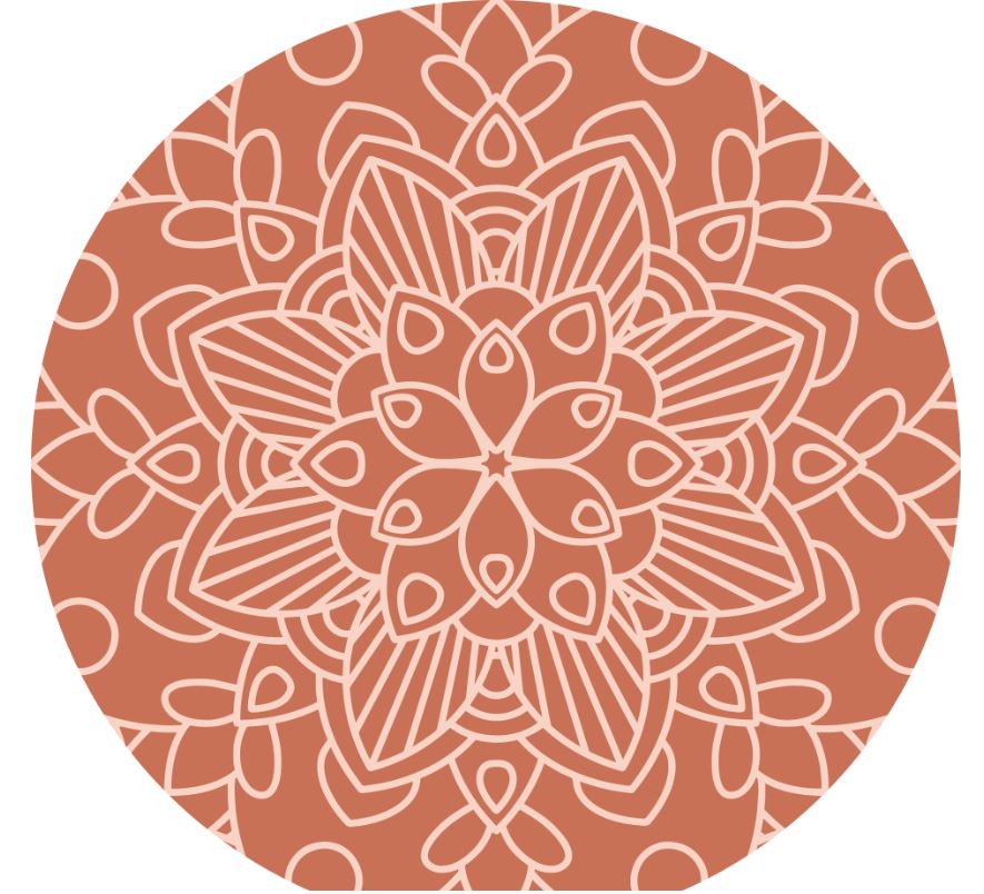 Flowtea isolierende Glasflasche Mandala inkl. Neoprenhülle