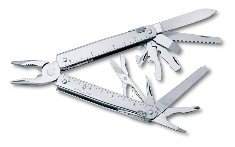 Victorinox Sackmesser Swiss Tool X mit Leder-Etui 3.0327.L<br>