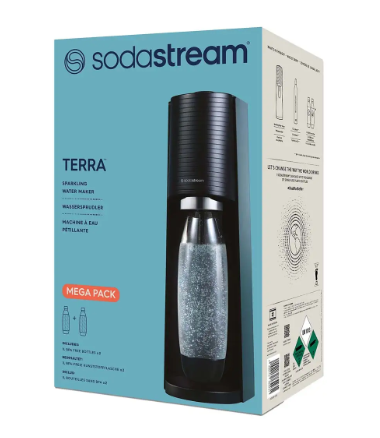 Sodastream Wassersprudler TERRA schwarz Megapack