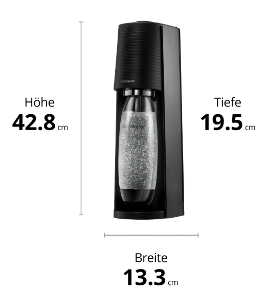 Sodastream Wassersprudler TERRA schwarz Megapack