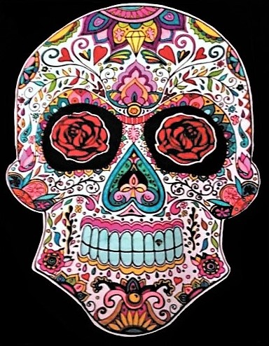 Ausmalbild Totenkopf