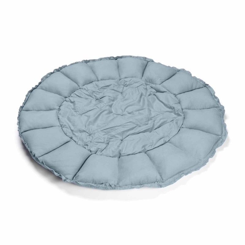Krabbeldecke Bloom Organic Dusty Blue Ø 130 cm