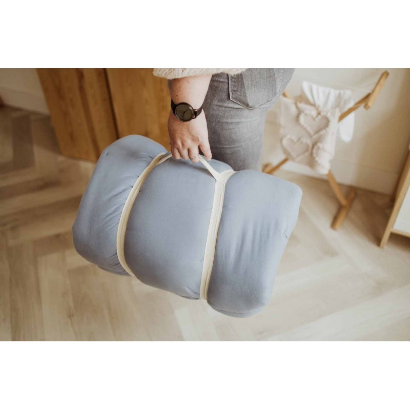 Krabbeldecke Bloom Organic Dusty Blue Ø 130 cm