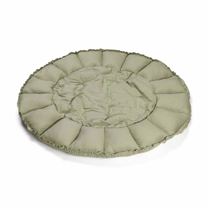Krabbeldecke Bloom Organic Meadow Green Ø 130 cm