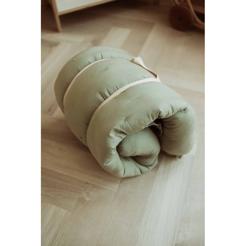 Krabbeldecke Bloom Organic Meadow Green Ø 130 cm