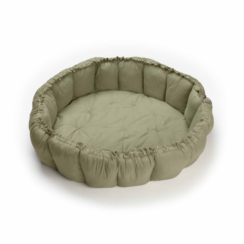 Krabbeldecke Bloom Organic Meadow Green Ø 130 cm