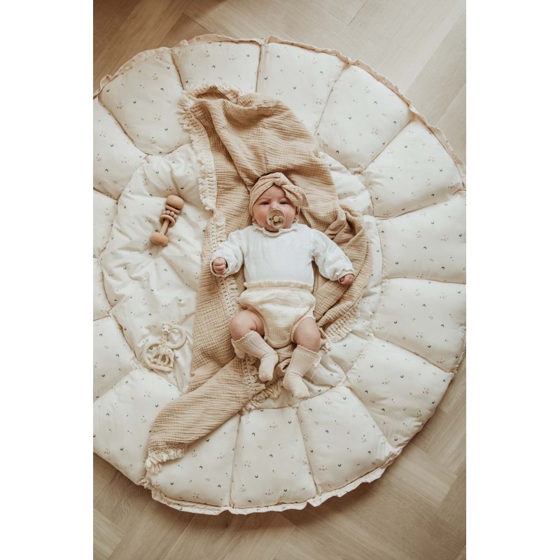 Krabbeldecke Bloom Organic Moon Ø 130 cm