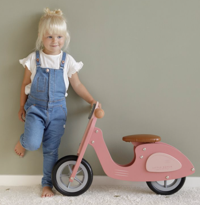 Little Dutch Holz Laufrad pink