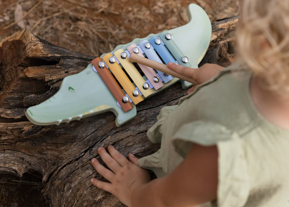 Little Dutch Holz Xylophon Krokodil FSC – Safari Friends