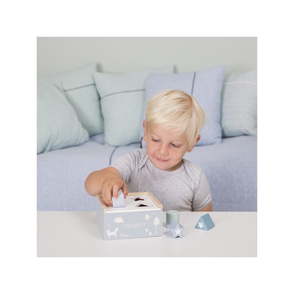 Holz Formen Steck Spiel blue Little Dutch