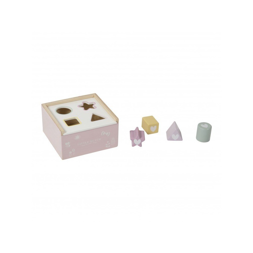 Holz Formen Steck Spiel pink Little Dutch