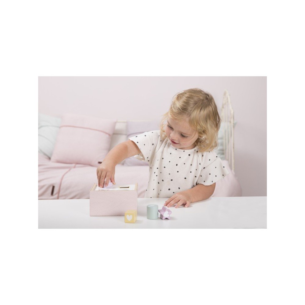 Holz Formen Steck Spiel pink Little Dutch