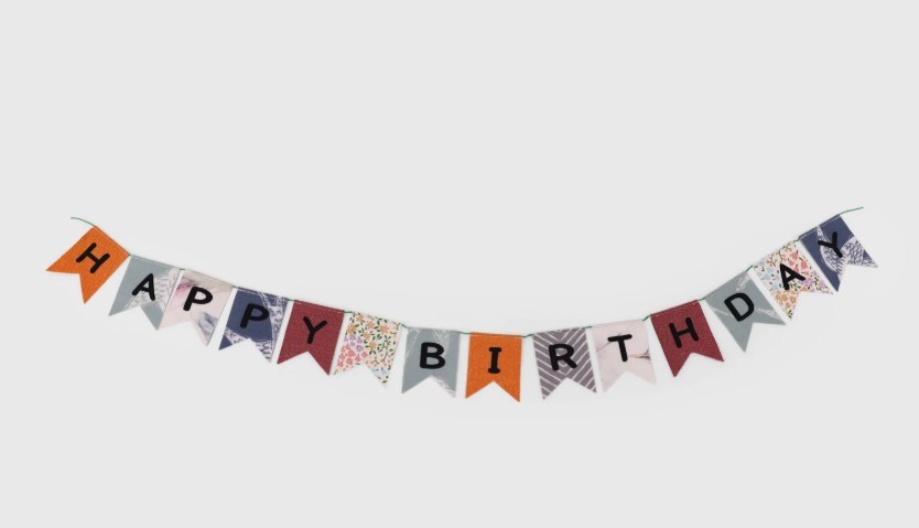 IG Arbeit Wimpelkette mini “Happy Birthday”