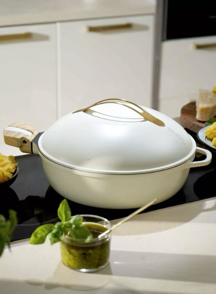 COOKUT Die fabelhafte 8-in-1-Pfanne, Meringue weiss, 28 cm
