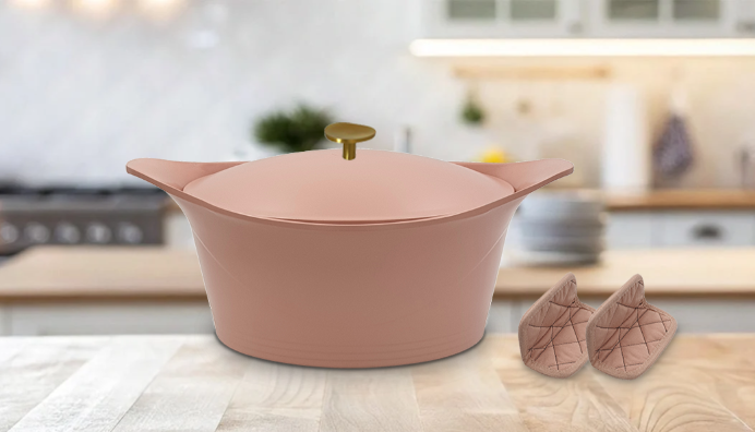 COOKUT Der unglaubliche Bräter, Guimauve rosa, 28 cm