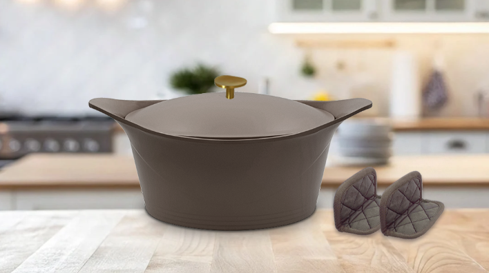 COOKUT Der unglaubliche Bräter, Mocha taupe, 28 cm