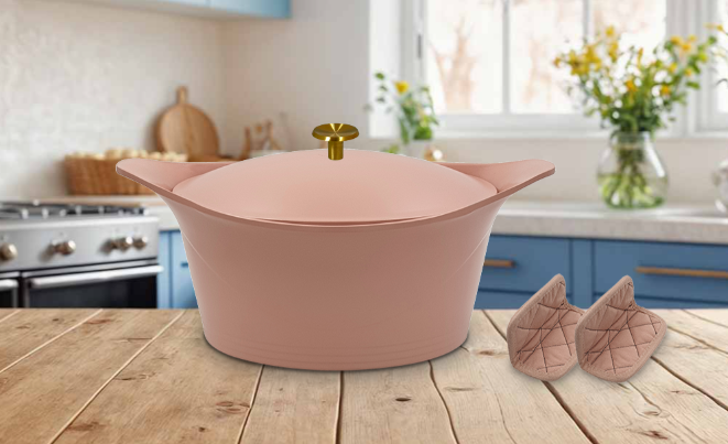 COOKUT Der unglaubliche Bräter, Guimauve rosa, 24 cm