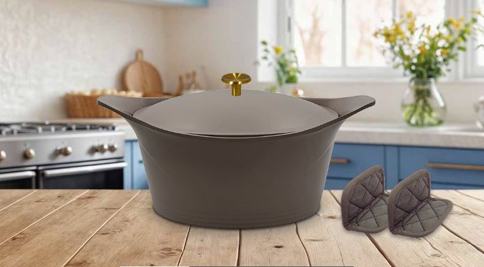 COOKUT Der unglaubliche Bräter, Moka taupe, 24 cm